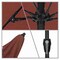 California Umbrella 9' Bronze Aluminum Market Patio Umbrella, Sunbrella Jockey Red 194061336953 - alternate 2
